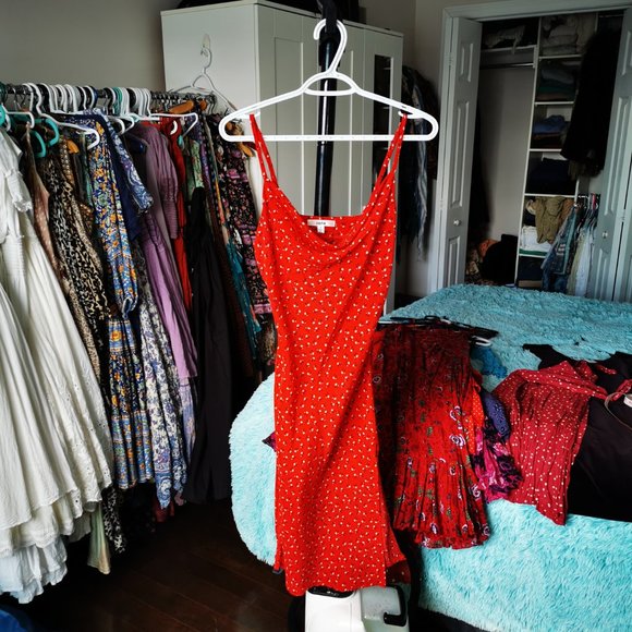 Red Strappy Dress - Picture 2 of 6